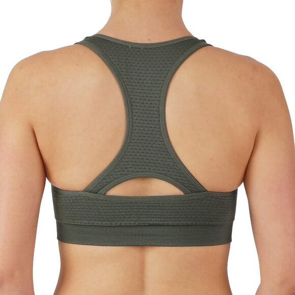 Army Green high Impact Sports Bra - Picture 2 of 6